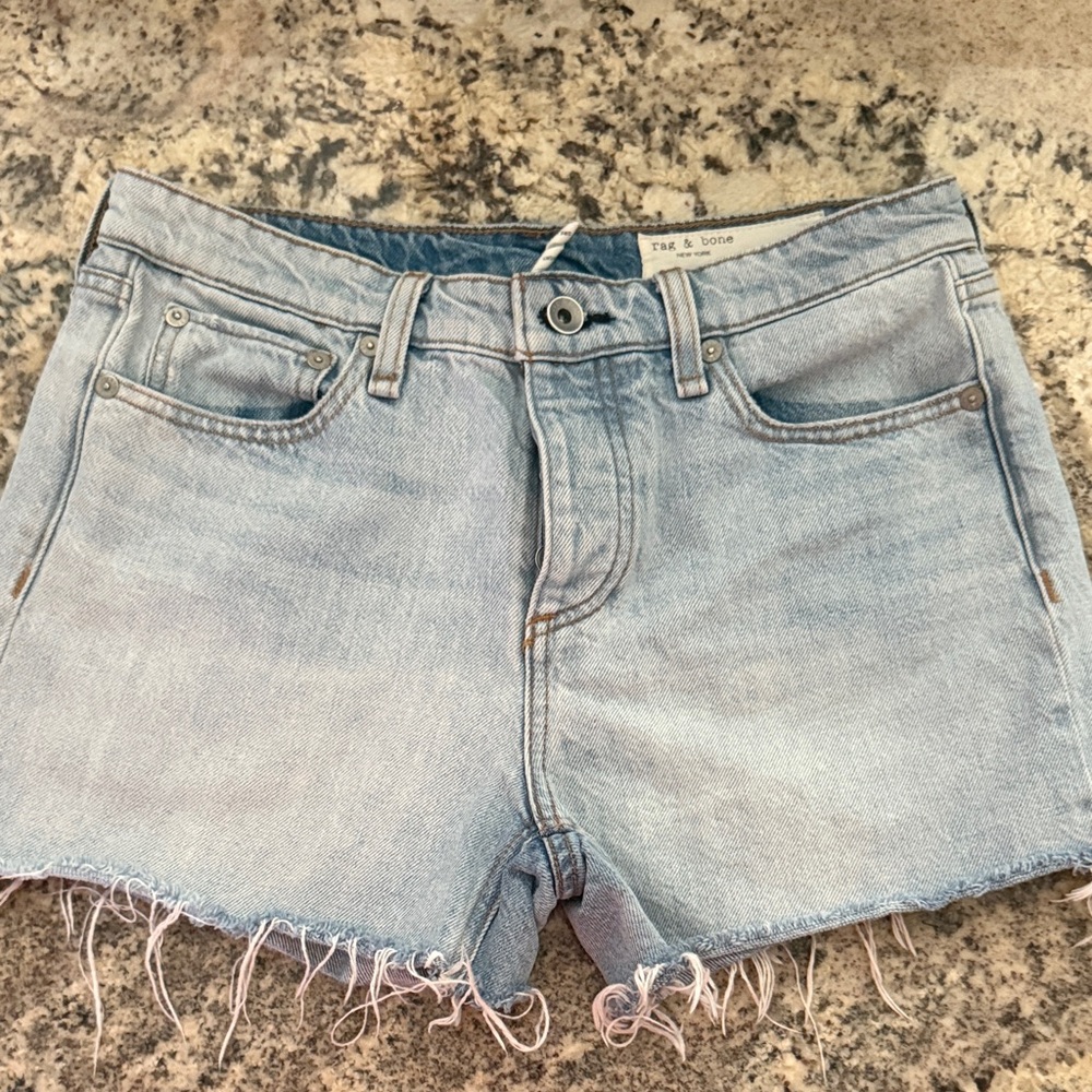 Rag & Bone Light Wash Jean Shorts